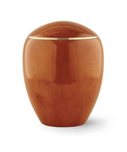 Wooden Round Top Urn (Mango) - XL Adult