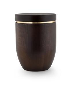 Wooden Urn (Flat Top in Ebony)