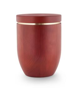 Wooden Urn (Flat Top in Mahogany)