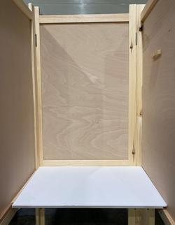 Wipe Clean Writing Mat for Accessible Wooden Polling Booth 