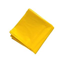 Yellow plastic sacks