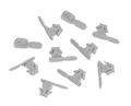 Ballot box arrow lock seal for plastic ballot box. colour grey