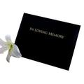 Black 'In Loving Memory' Condolence Book