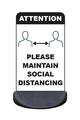 Pavement Sign - 'PLEASE MAINTAIN SOCIAL DISTANCING'