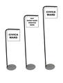 Multi-purpose freestanding sign holder