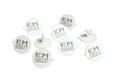 White button security seals for SECWT3LC secure wallet SECWT6LC secure holdall
