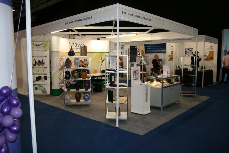 Shaw's Funeral Products stand at the NFE 2013